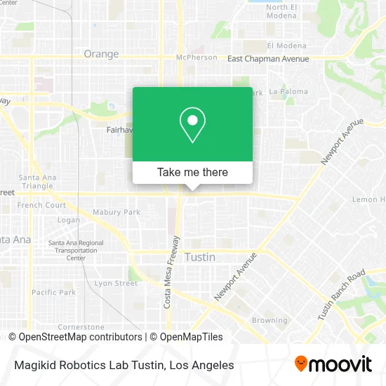 Magikid Robotics Lab Tustin map