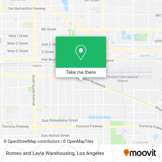 Romeo and Layla Warehousing map