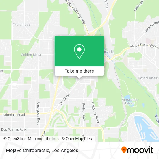 Mojave Chiropractic map