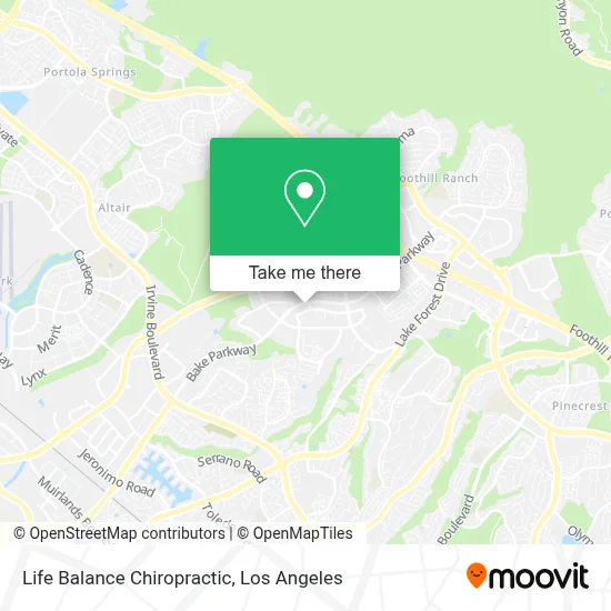 Life Balance Chiropractic map