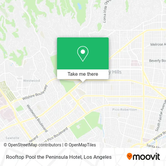 Rooftop Pool the Peninsula Hotel map