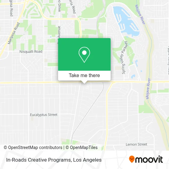In-Roads Creative Programs map