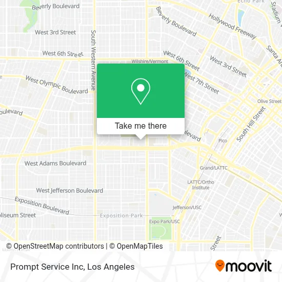 Prompt Service Inc map