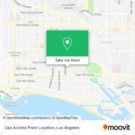 Ups Access Point Location map