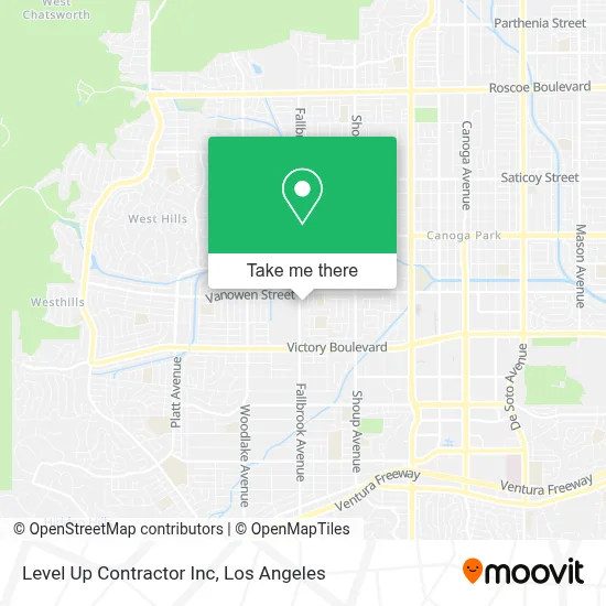 Level Up Contractor Inc map