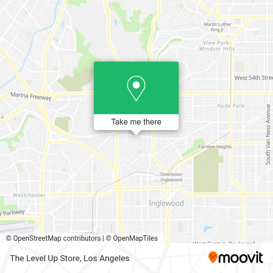 The Level Up Store map