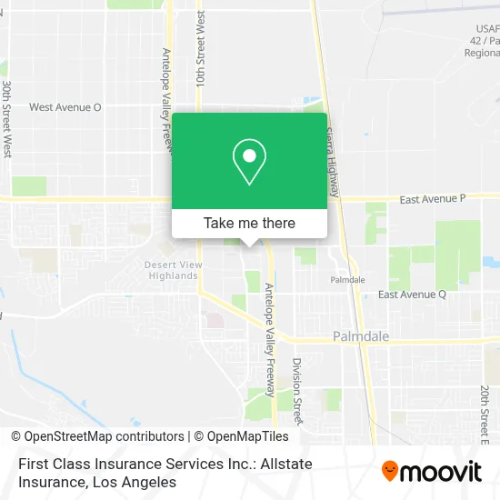 First Class Insurance Services Inc.: Allstate Insurance map