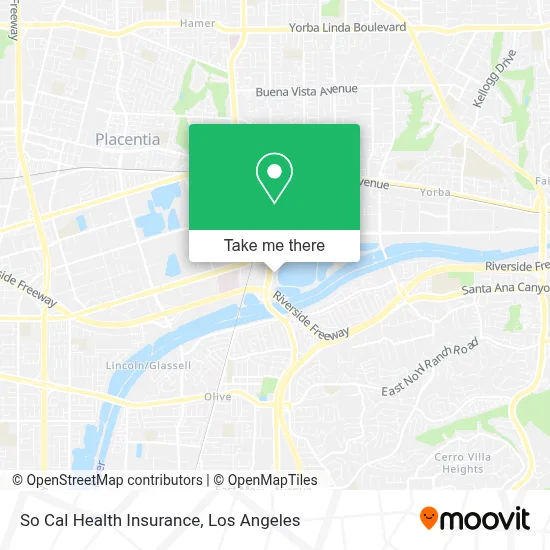 So Cal Health Insurance map