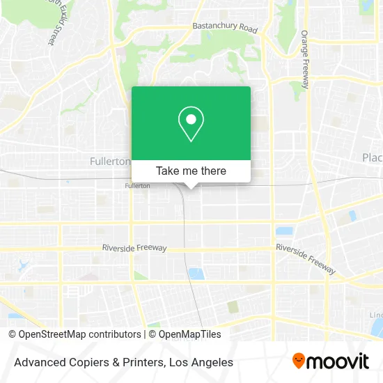 Advanced Copiers & Printers map