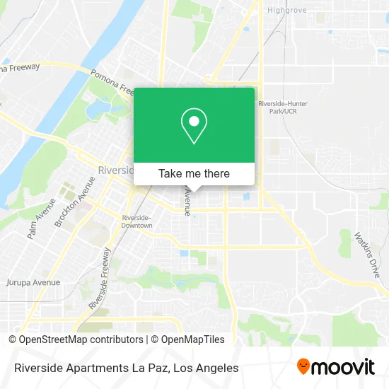 Riverside Apartments La Paz map