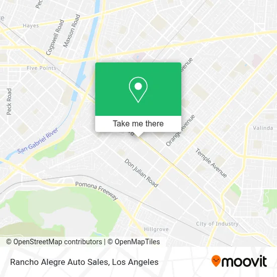 Rancho Alegre Auto Sales map