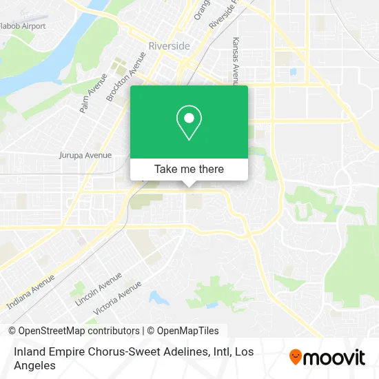 Inland Empire Chorus-Sweet Adelines, Intl map
