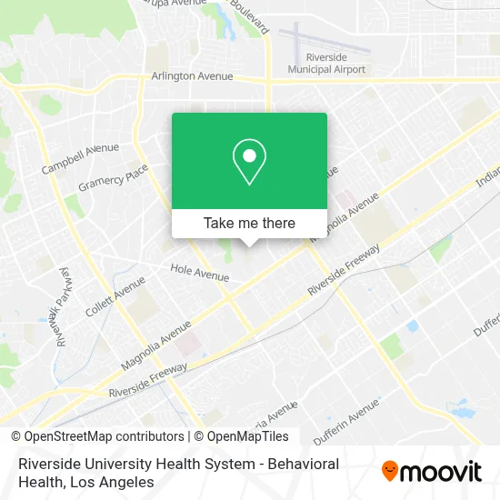Riverside University Health System - Behavioral Health map