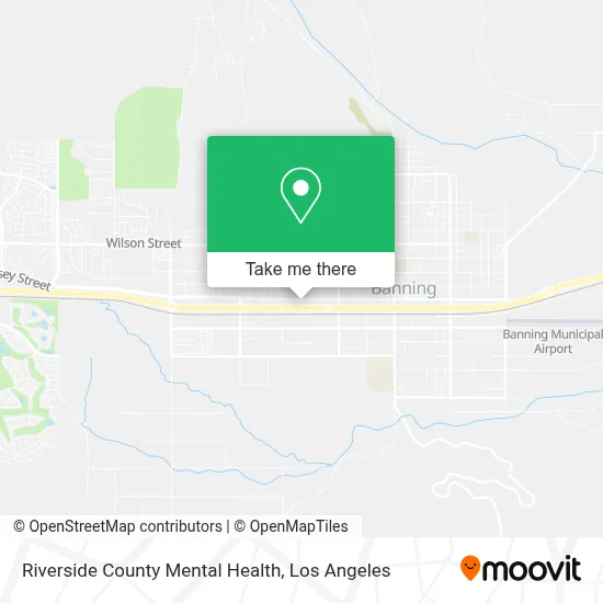 Riverside County Mental Health map