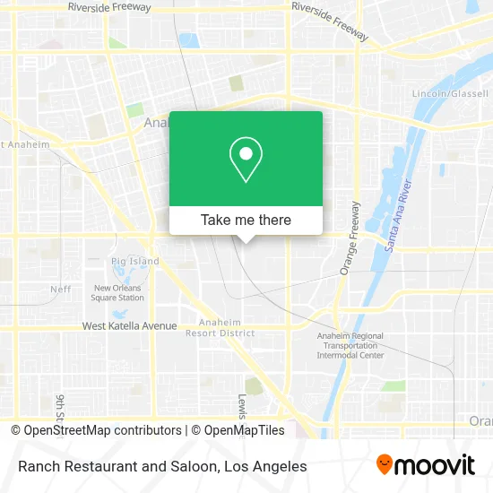 Ranch Restaurant and Saloon map