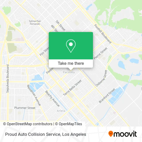 Proud Auto Collision Service map