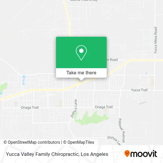 Yucca Valley Family Chiropractic map