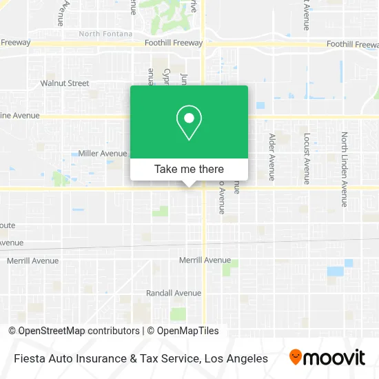 Fiesta Auto Insurance & Tax Service map