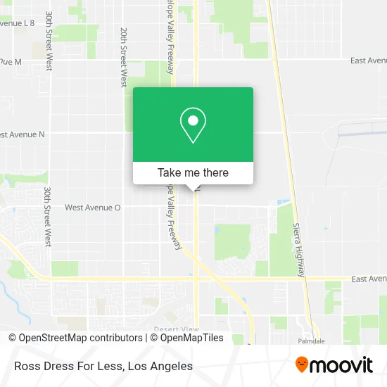 Ross Dress For Less map