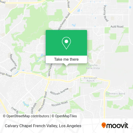 Calvary Chapel French Valley map