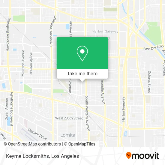 Keyme Locksmiths map