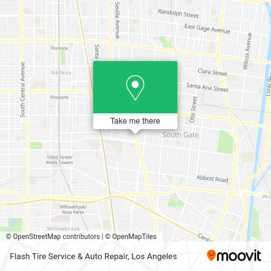 Flash Tire Service & Auto Repair map