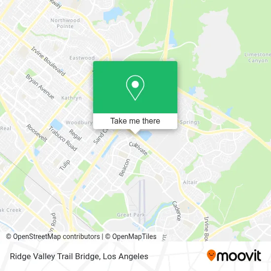 Ridge Valley Trail Bridge map
