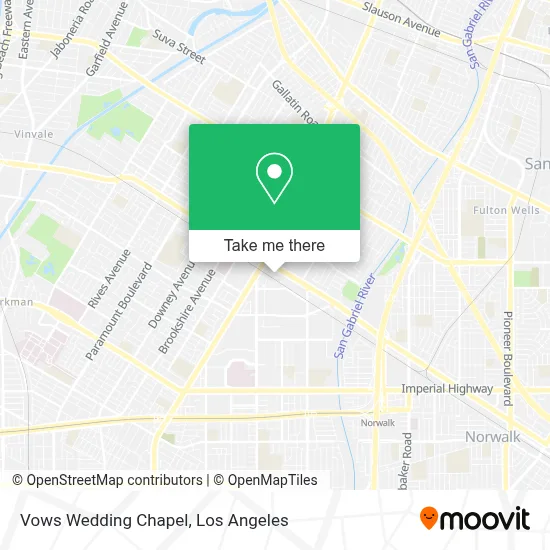 Vows Wedding Chapel map
