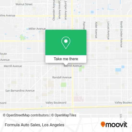 Formula Auto Sales map