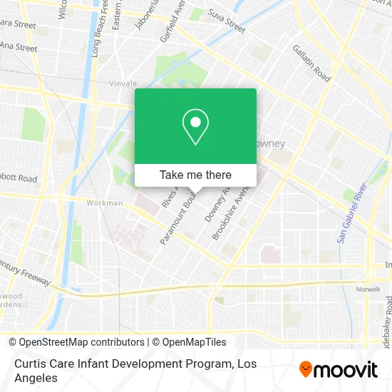 Curtis Care Infant Development Program map