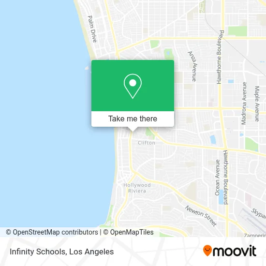 Infinity Schools map