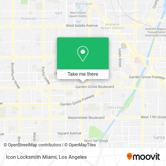 Icon Locksmith Miami map