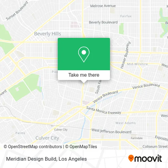 Meridian Design Build map