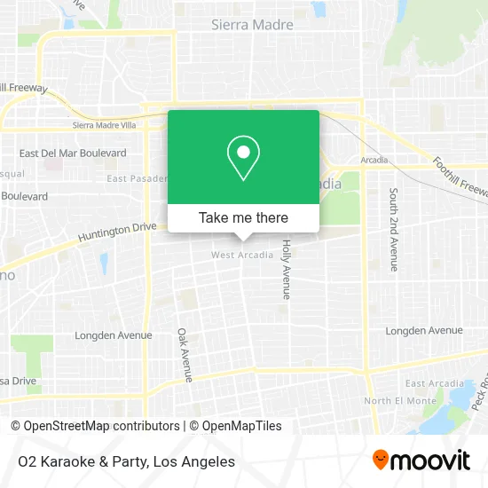 O2 Karaoke & Party map
