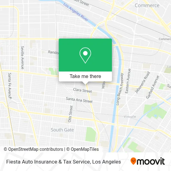 Fiesta Auto Insurance & Tax Service map