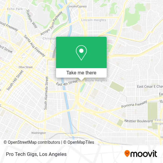 Pro Tech Gigs map