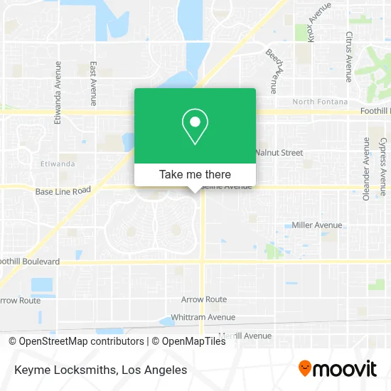 Keyme Locksmiths map