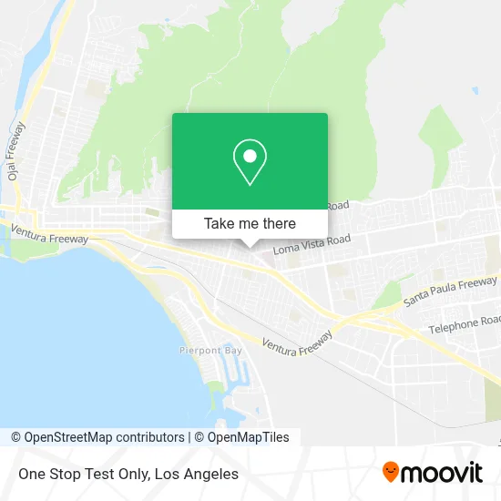 One Stop Test Only map