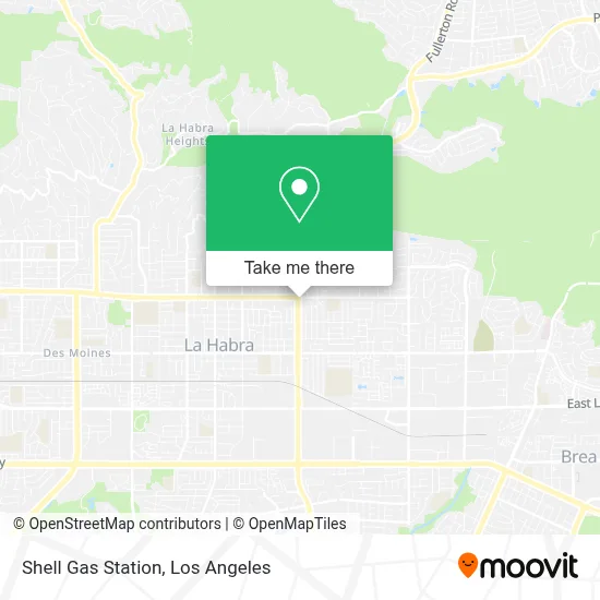 Shell Gas Station map