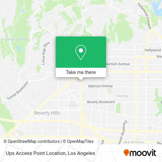 Ups Access Point Location map