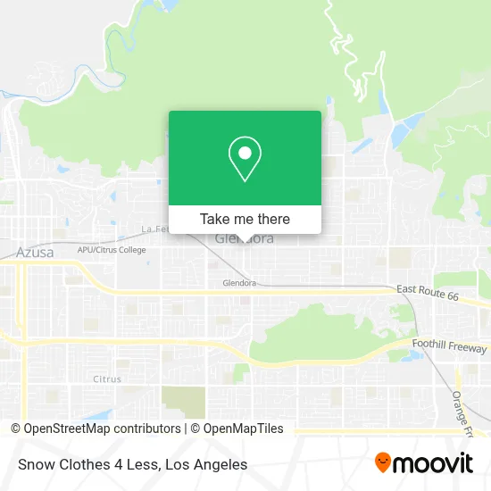 Snow Clothes 4 Less map
