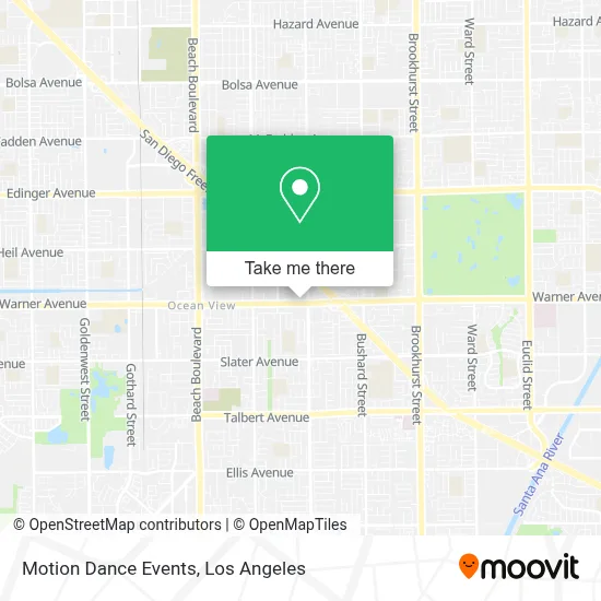 Motion Dance Events map
