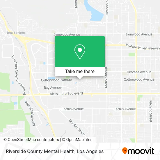 Riverside County Mental Health map
