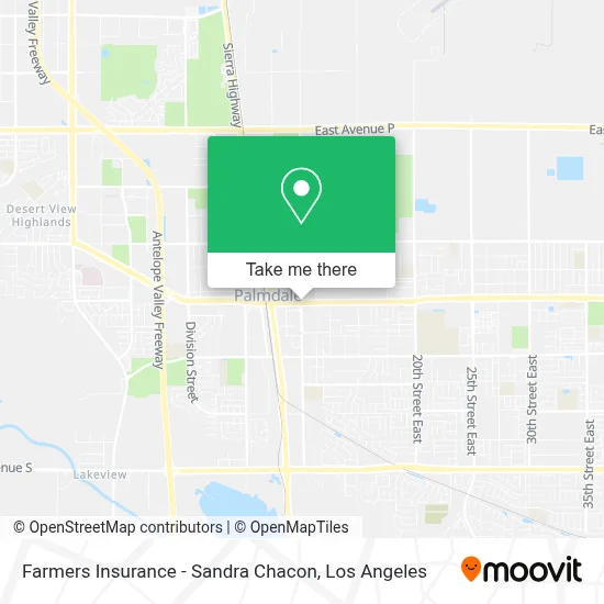 Farmers Insurance - Sandra Chacon map