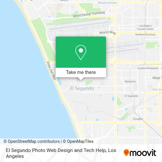 El Segundo Photo Web Design and Tech Help map