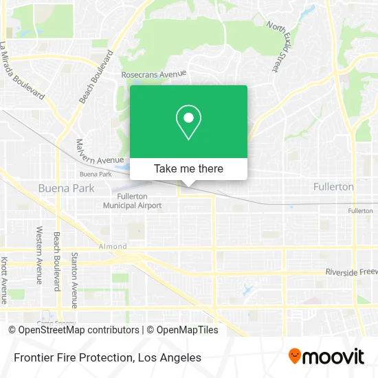 Frontier Fire Protection map