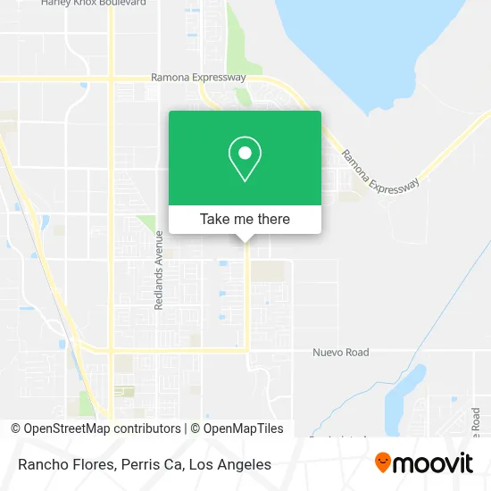 Rancho Flores, Perris Ca map