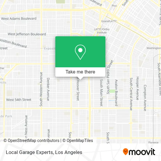 Local Garage Experts map