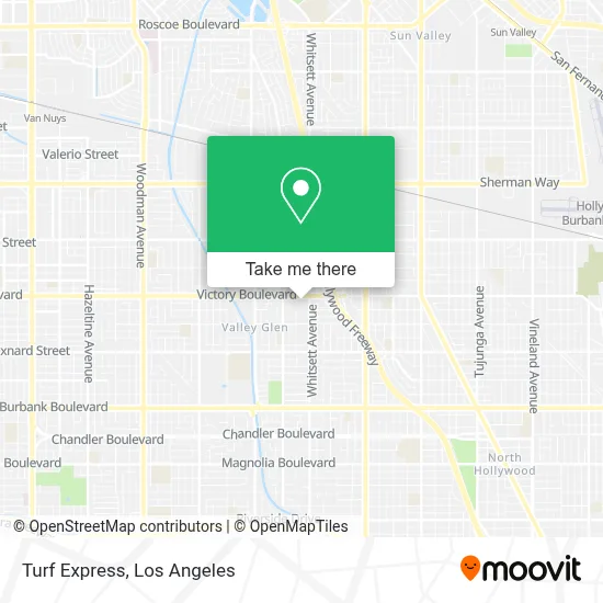 Turf Express map