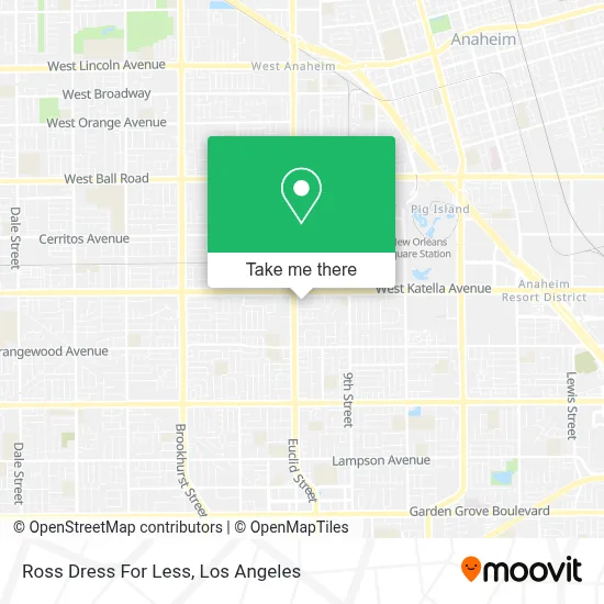 Ross Dress For Less map